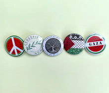 Load image into Gallery viewer, Badges for Palestine. Pick 3 Pins for Palestine, Fundraising for GAZA
