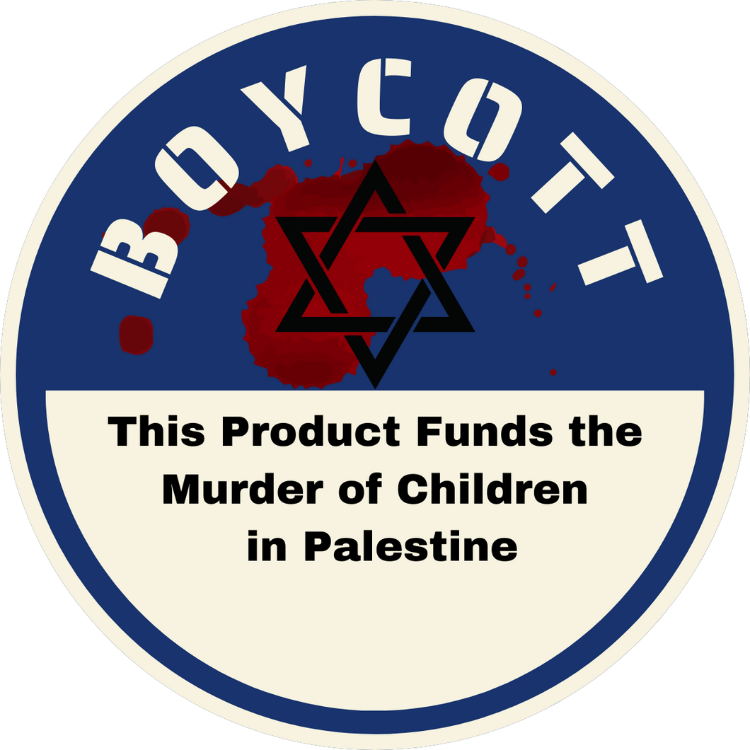 Boycott Israel for Palestine, 20 Stickers for Boycott targets