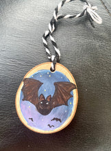 Load image into Gallery viewer, Bat Holiday Ornaments Bats, Halloween Decorations, Plastic Free Halloween Decor
