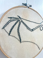 Load image into Gallery viewer, Bat Wing Embroidery, Bat Anatomy Hoop Art Embroidery
