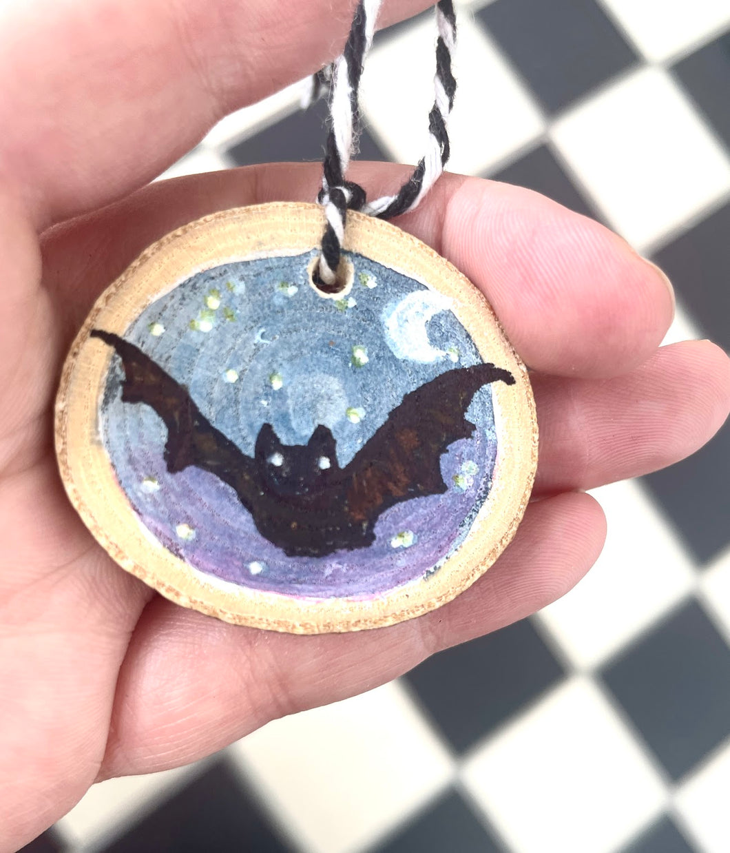 Bat Holiday Ornaments Bats, Halloween Decorations, Plastic Free Halloween Decor