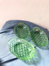 Load image into Gallery viewer, Vintage Green Pressed Glass Dish, Depression Glass
